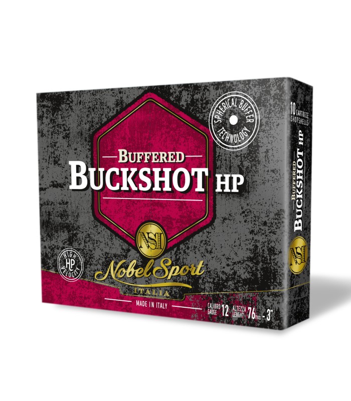 Cal.12 Buffered Buckshot 12βολο Hp 44g Φυσίγγια Κυνηγίου (Δράμια) Nobel Sport Italia - tokatlis.gr