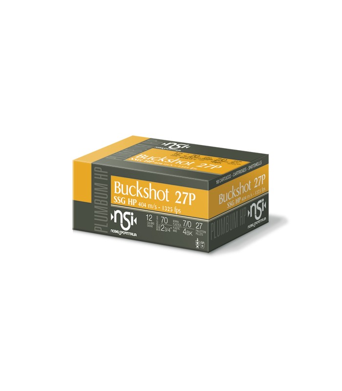 Cal.12 Buckshot Ssg 27βολο Hp 38g Φυσίγγια Κυνηγίου (Δράμια) Nobel Sport Italia - tokatlis.gr