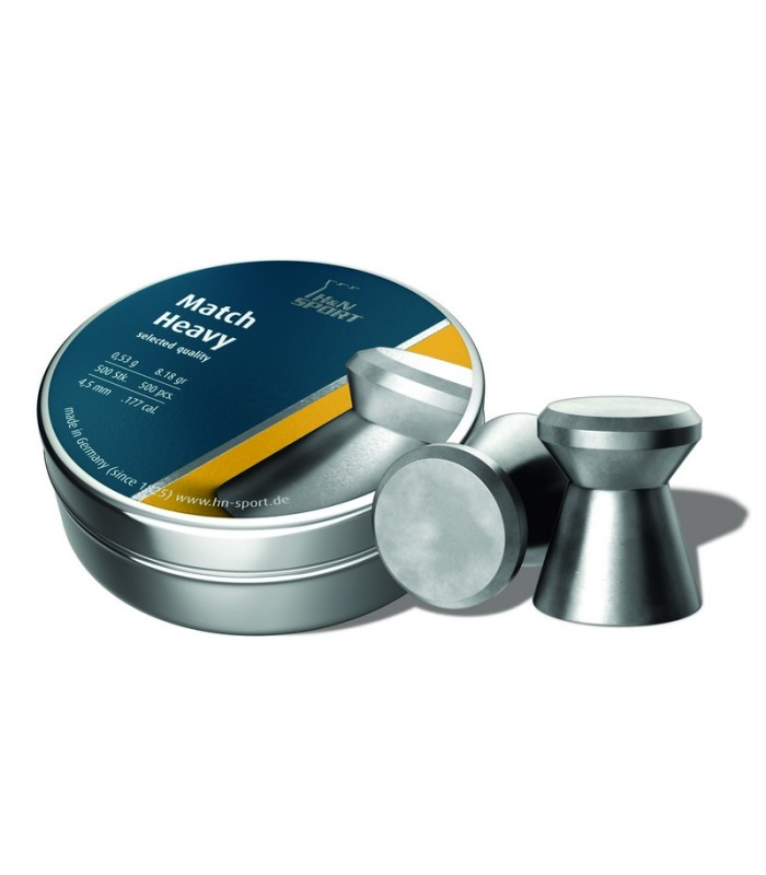 H&n Βλήματα Match Heavy  (500) 4,50mm - tokatlis.gr
