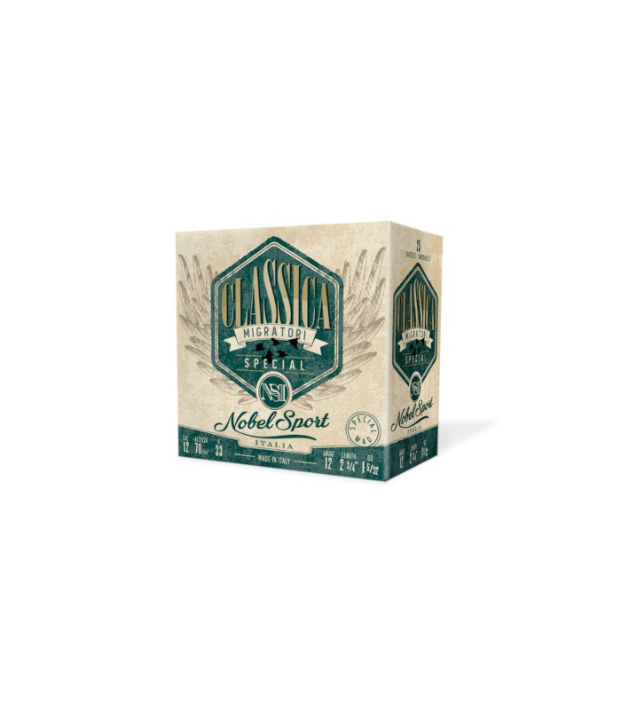 Φυσίγγια Κυνηγίου Nobel Sport Italia Cal.12 Classica Special Dispersante (Διασποράς) 33g  - tokatlis.gr