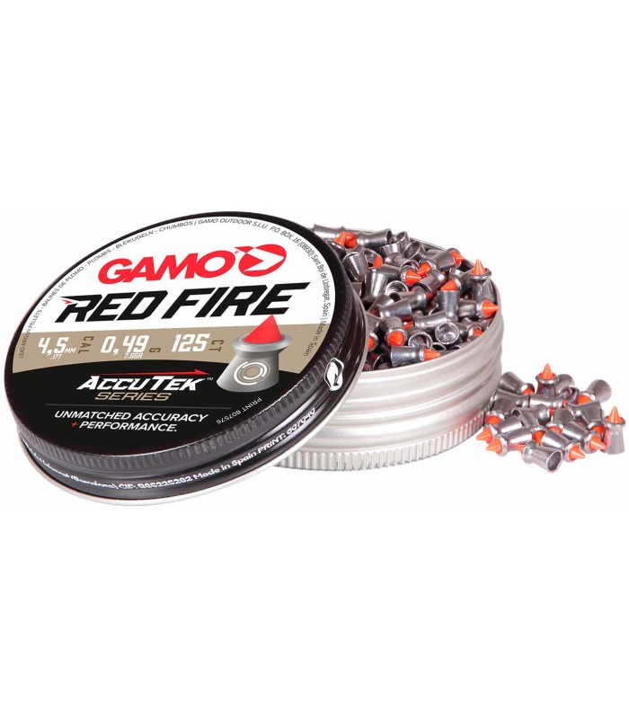 Gamo Βλήματα Red Fire Accutek (125) Λείο Μύτερο 4.5mm - tokatlis.gr