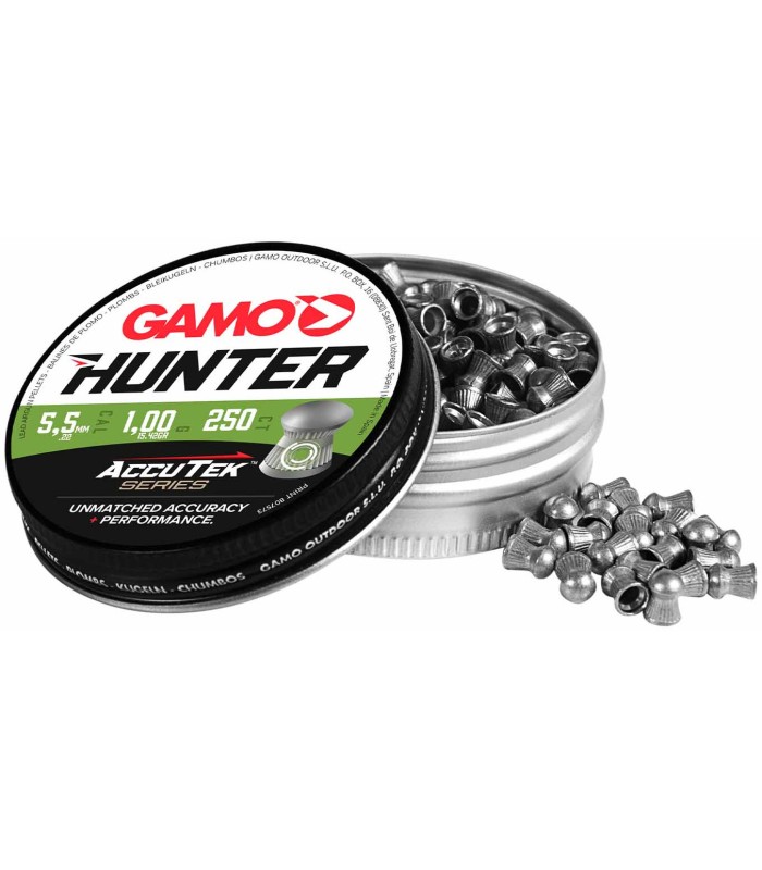 ΒΛΗΜΑΤΑ HUNTER ACCUTEK (250) ΜΥΤΗ ΣΤΡΟΓΓΥΛΗ 5.5mm - tokatlis.gr