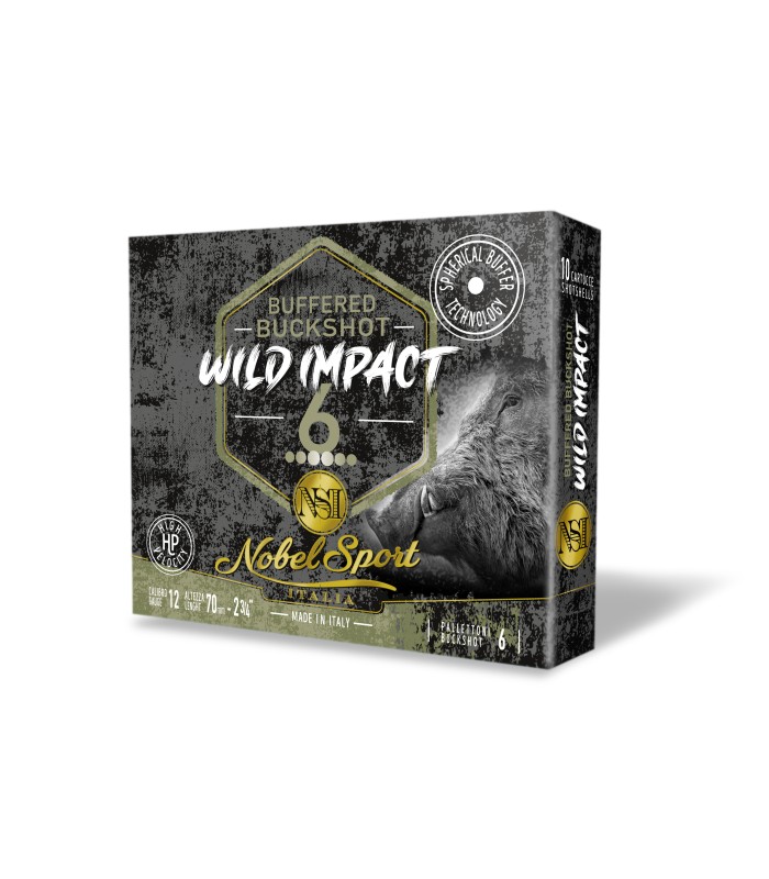 Φυσίγγια Nobelsport  Buckshot Buffered Wild Impact  Cal.12  6βολο Hp 27g - tokatlis.gr