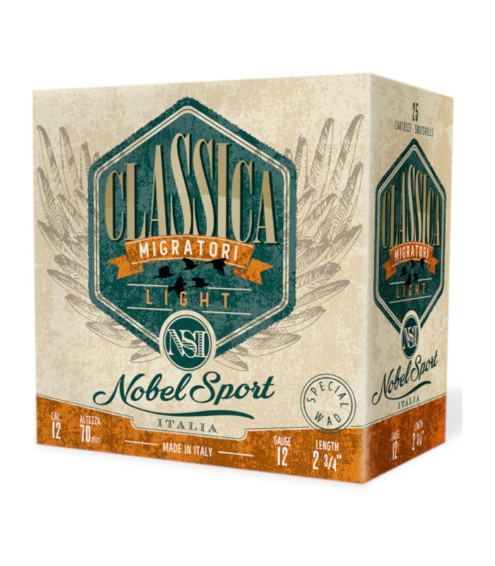 Cal.12 Classica Light Dispersante (Διασποράς) 30g Φυσίγγια Κυνηγίου Nobel Sport Italia - tokatlis.gr