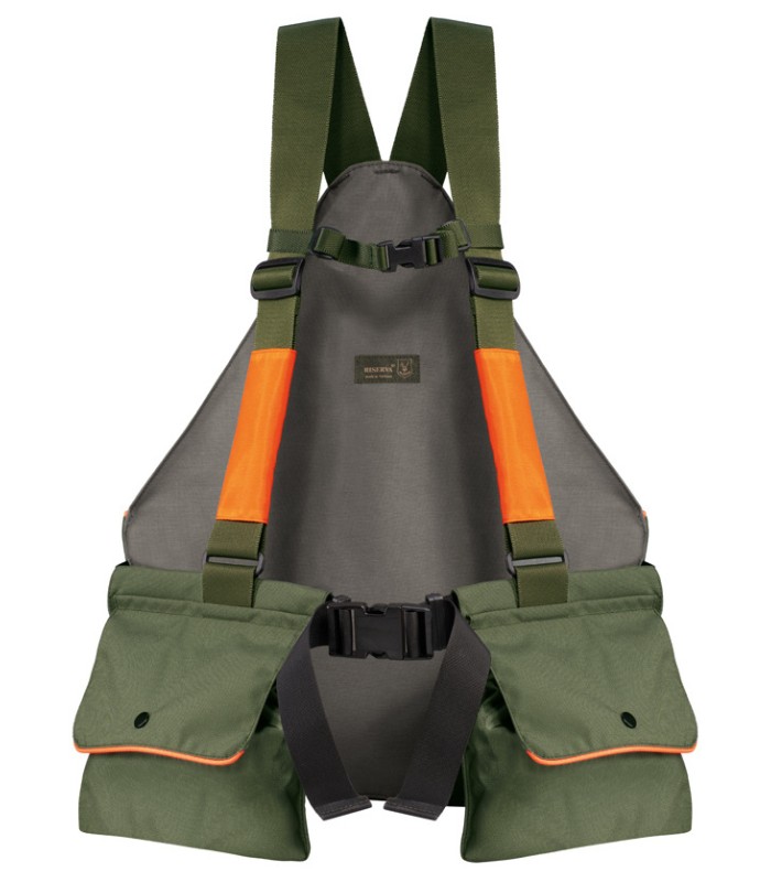 RV2251 Κυνηγετικό Γιλέκο Riserva Green/Orange - tokatlis.gr
