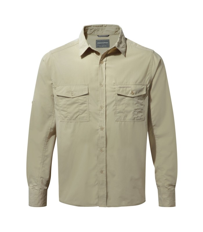 Craghoppers CMS700 Kiwi Μακρυμάνικο Πουκάμισο Oatmeal - tokatlis.gr