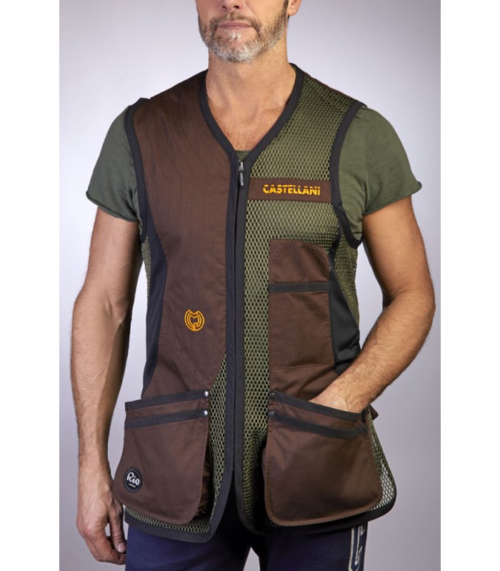 Sport Rio Vest (Fabric R.P) Right Σκοπευτικό Γιλέκο Bronze/Green/Brown/Black - tokatlis.gr