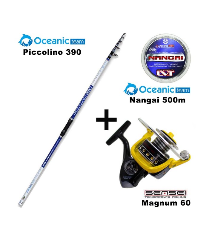 Combo Surf Casting Oceanic Piccolino 390 + Sensei Magnum 60 + Nangai 500m - tokatlis.gr
