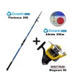Combo Surf Casting Oceanic Thalassa 390 + Sensei Magnum 60 + Oceanic Aikido 300m
