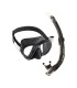 Cressi Fiji + Gamma Combo Black/Black - Σετ Μάσκα και Αναπνευστήρας - tokatlis.gr