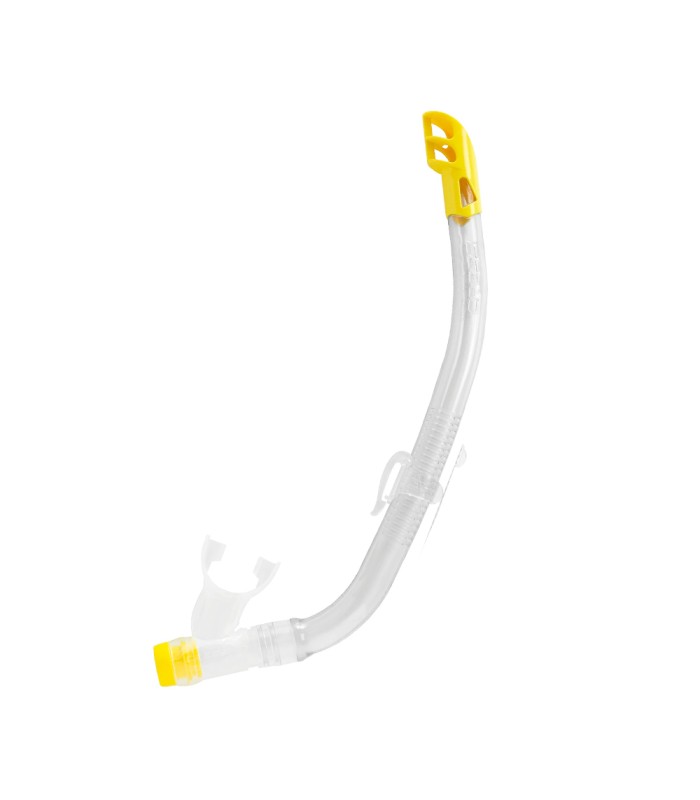 Cressi Top Silicone Snorkel Clear/Yellow - Αναπνευστήρας - tokatlis.gr