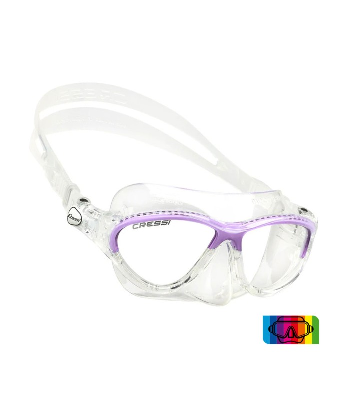 Cressi Moon Kid Silicone Mask Clear/Assorted - Μάσκα - tokatlis.gr