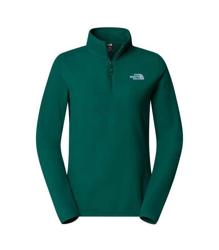 The North Face - W 100 Glacier 1/4 Zip Eu Evergreen  - tokatlis.gr