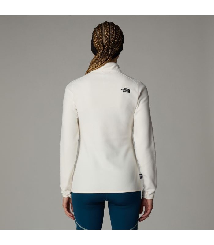 The North Face - W 100 Glacier 1/4 Zip Eu  White Dune - tokatlis.gr