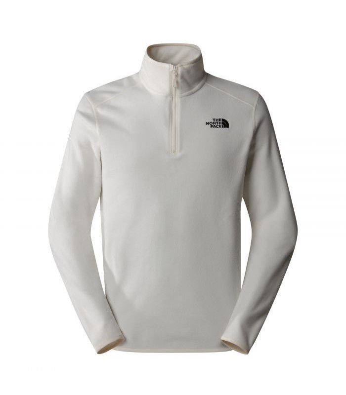 The North Face - W 100 Glacier 1/4 Zip Eu  White Dune - tokatlis.gr