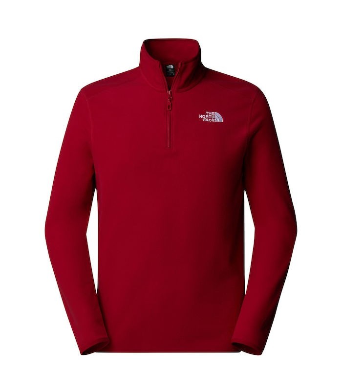 The North Face - M 100 Glac 1/4 Zip Eu  Garnet Red - tokatlis.gr