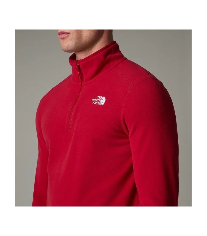 The North Face - M 100 Glac 1/4 Zip Eu  Garnet Red - tokatlis.gr