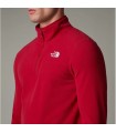 The North Face - M 100 Glac 1/4 Zip Eu  Garnet Red
