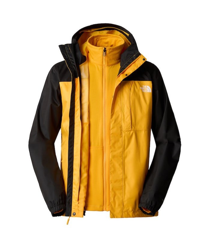 The North Face Ανδρικό Μπουφάν Quest Triclimate 3 σε 1 Summit Gold Black - tokatlis.gr