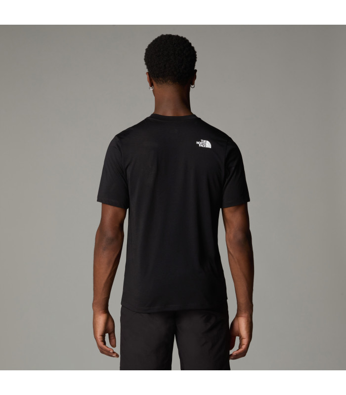 The North Face Ανδρικό Μπλουζάκι Mountain Foundation Coordinates Tee Black - tokatlis.gr