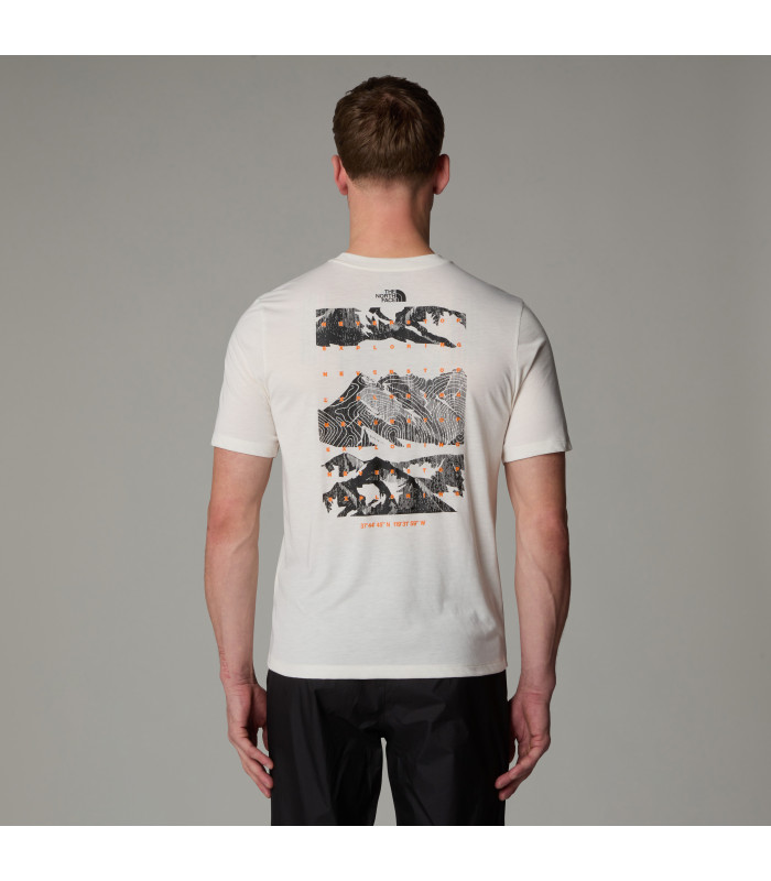 The North Face Ανδρικό Μπλουζάκι Foundation Mountains Tee - White Dune  - tokatlis.gr