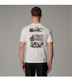 The North Face Ανδρικό Μπλουζάκι Foundation Mountains Tee - White Dune