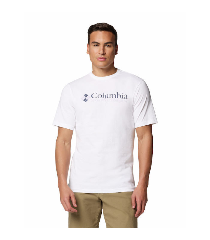 Columbia Ανδρικό Μπλουζάκι CSC Basic Logo Tee White- tokatlis.gr