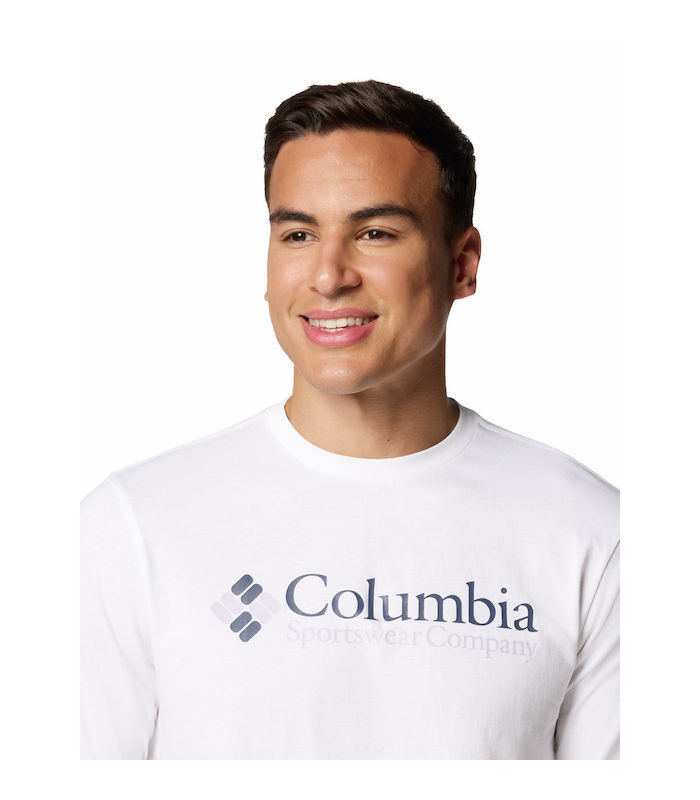 Columbia Ανδρικό Μπλουζάκι CSC Basic Logo Tee White- tokatlis.gr