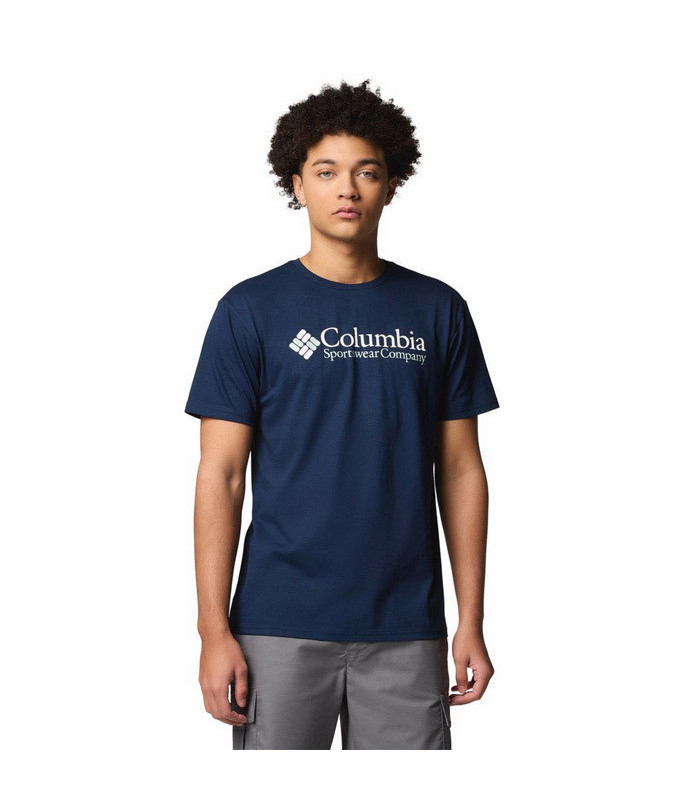 Columbia Ανδρικό Μπλουζάκι CSC Basic Logo Tee Collegiate Navy - tokatlis.gr