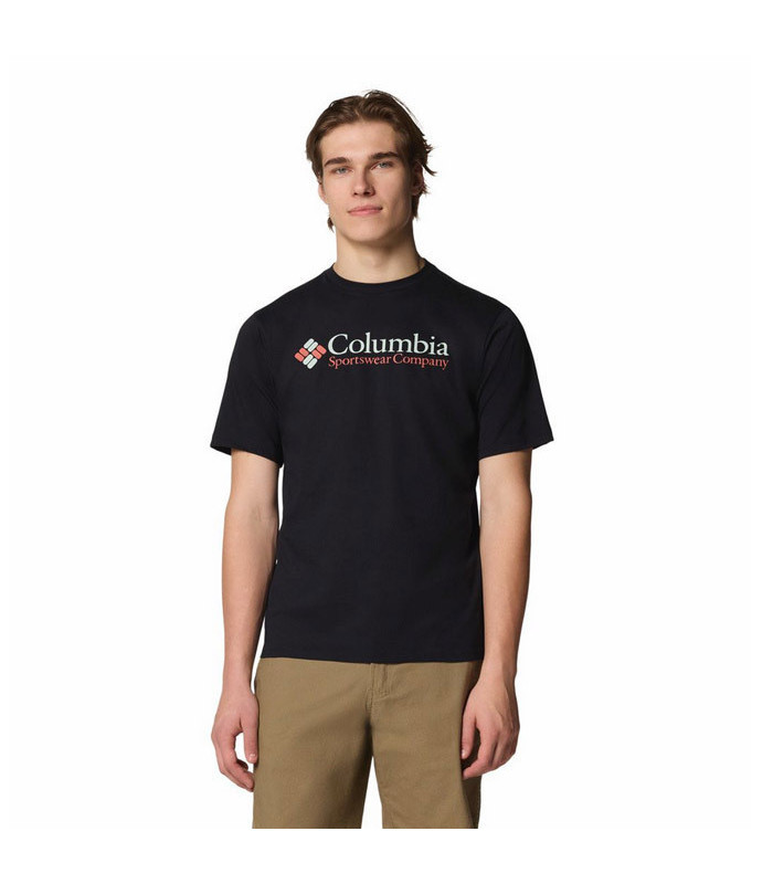 Columbia CSC Basic Logo Short Sleeve Black - tokatlis.gr