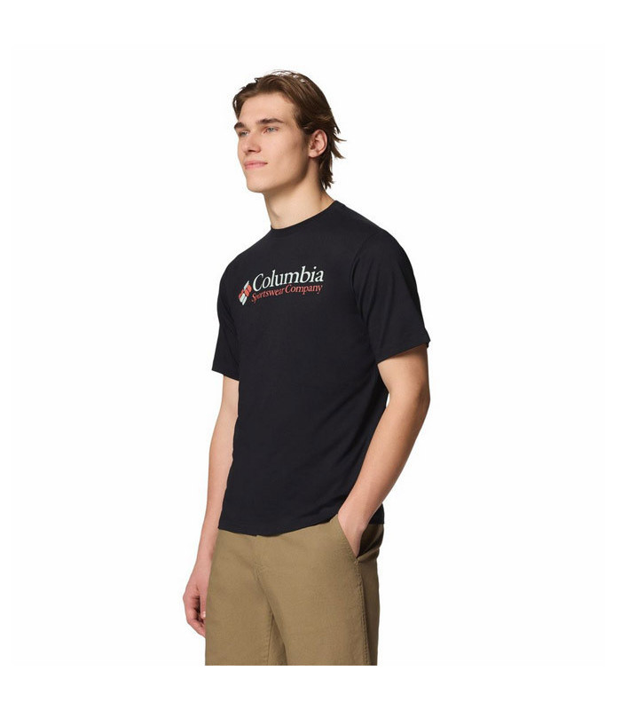 Columbia Ανδρικό Μπλουζάκι CSC Basic Logo Tee Black- tokatlis.gr