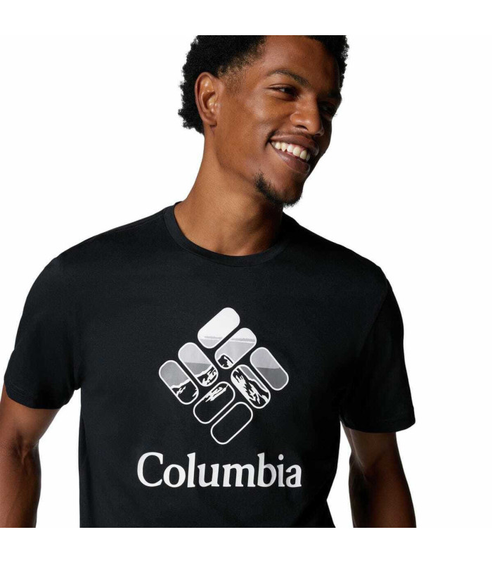 Columbia Rapid Ridge T-shirt Black, Heavenly Stacked Gem - tokatlis.gr