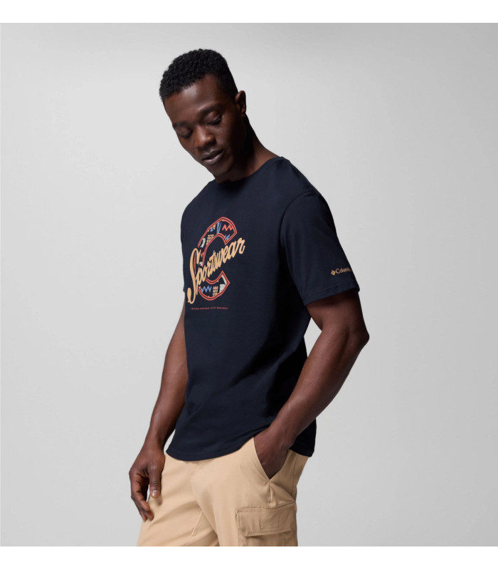 COLUMBIA  Rapid Ridge Graphic Tee Black/ C Sportswear Explorer- tokatlis.gr