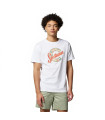 Columbia Ανδρικό Μπλουζάκι Rapid Ridge Graphic Tee White, C Sportswear Explorer