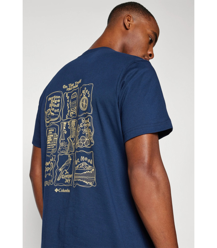 Columbia Ανδρικό Μπλουζάκι Kettle River  Back Graphic Tee Collegiate Navy, Trailguide Icons - tokatlis.gr