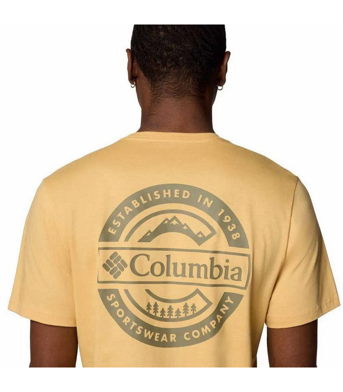 Columbia  Rapid Ridge™ Back Graphic Tee II -Sand Dune, Button Badge - tokatlis.gr