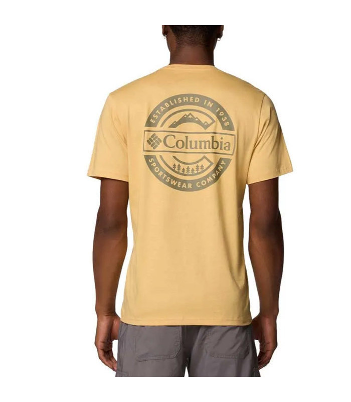 Columbia  Rapid Ridge™ Back Graphic Tee II -Sand Dune, Button Badge - tokatlis.gr