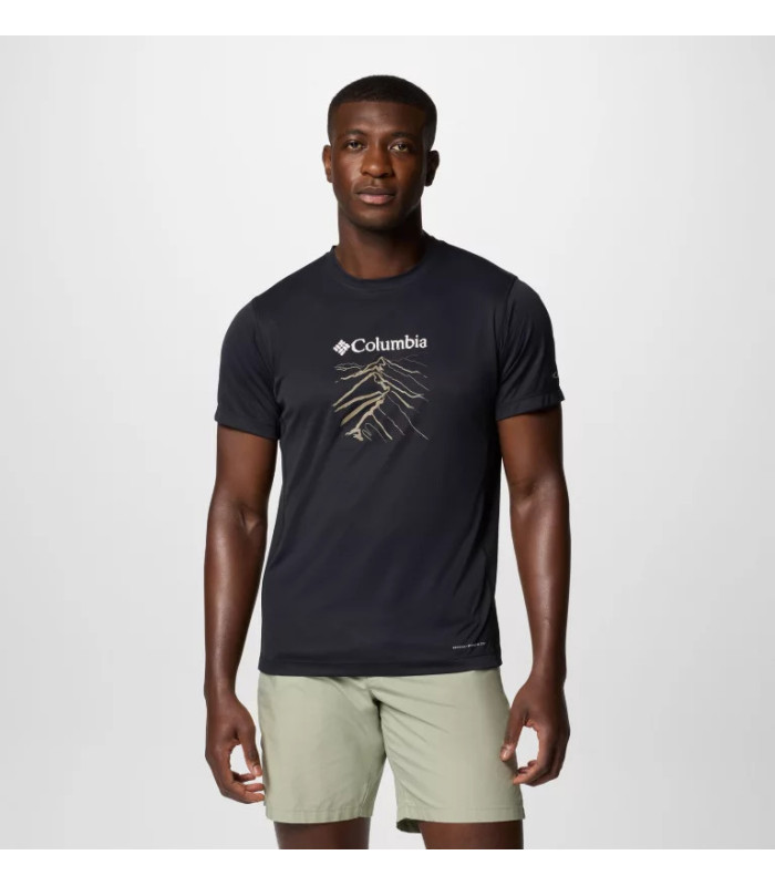 Columbia Zero Rules™ Light SS Graphic Crew - Black - tokatlis.gr