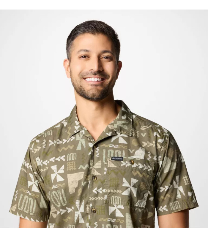 Columbia Utilizer™ II Solid Short Sleeve Shirt  Stone Green Outer Bounds - tokatlis.gr