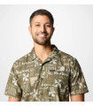 Columbia Utilizer™ II Solid Short Sleeve Shirt  Stone Green Outer Bounds