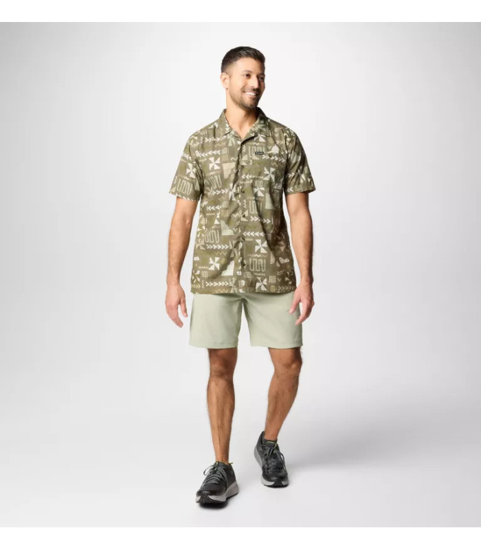 Columbia Utilizer  II Solid Short Sleeve Shirt  Stone Green Outer Bounds - tokatlis.gr