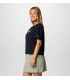 Columbia Γυναικείο Μπλουζάκι Rolling Bend  Graphic Relaxed Crop SS Black - tokatlis.gr