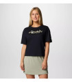 Columbia Γυναικείο Μπλουζάκι Rolling Bend  Graphic Relaxed Crop SS Black
