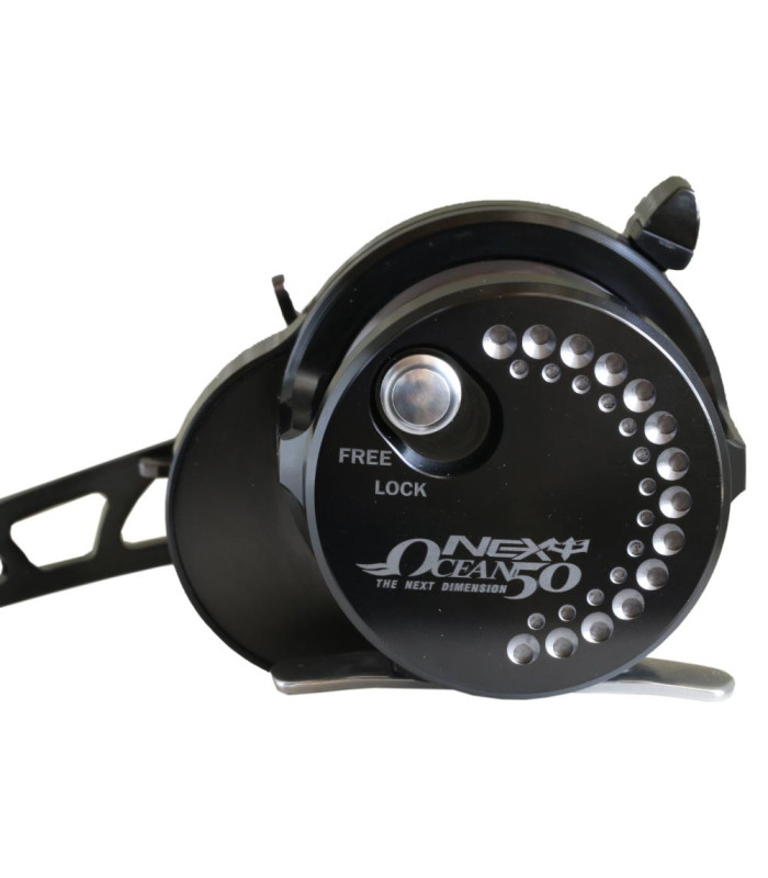 NEXT Ocean 50 Slow Pitch Jigging Reel - Gunsmoke / Red  - tokatlis.gr
