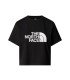 The North Face Easy Γυναικείο Crop T-shirt Μαύρο - tokatlis.gr