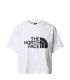 The North Face Easy Γυναικείο Αθλητικό Crop T-shirt Λευκό - tokatlis.gr