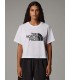 The North Face Easy Γυναικείο Αθλητικό Crop T-shirt Λευκό - tokatlis.gr