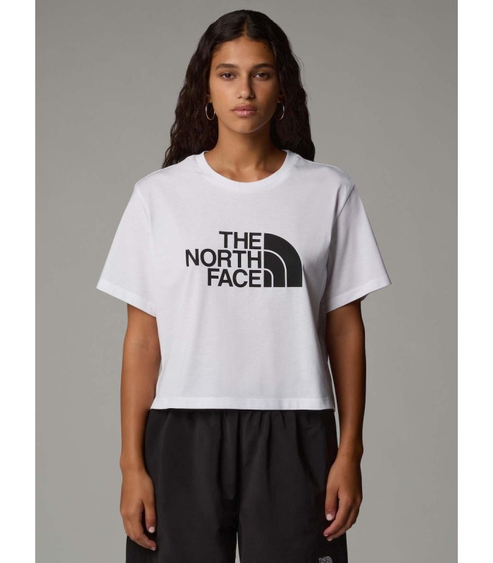 The North Face Easy Γυναικείο Αθλητικό Crop T-shirt Λευκό - tokatlis.gr