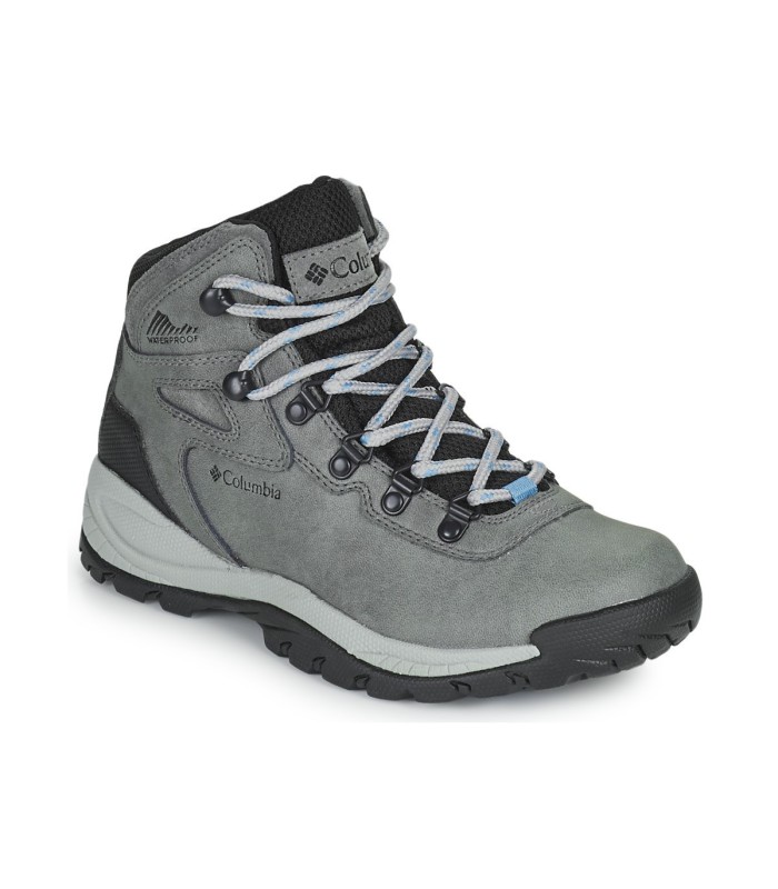 Columbia Γυναικεία Μποτάκια Newton Ridge Plus Waterproof Hiking Γκρι - tokatlis.gr
