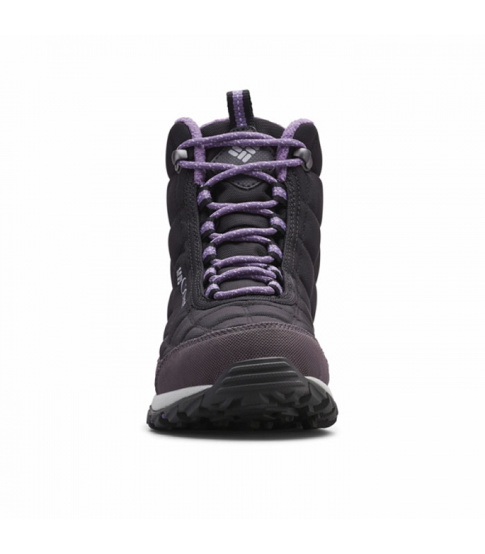 Columbia Γυναικεία Μποτάκια Firecamp Black/Plum Purple - tokatlis.gr